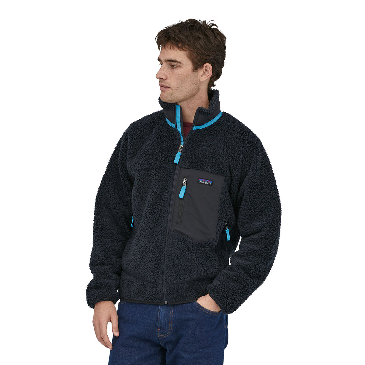 Giacca in pile Classic Retro-X® Fleece Pitch Blue