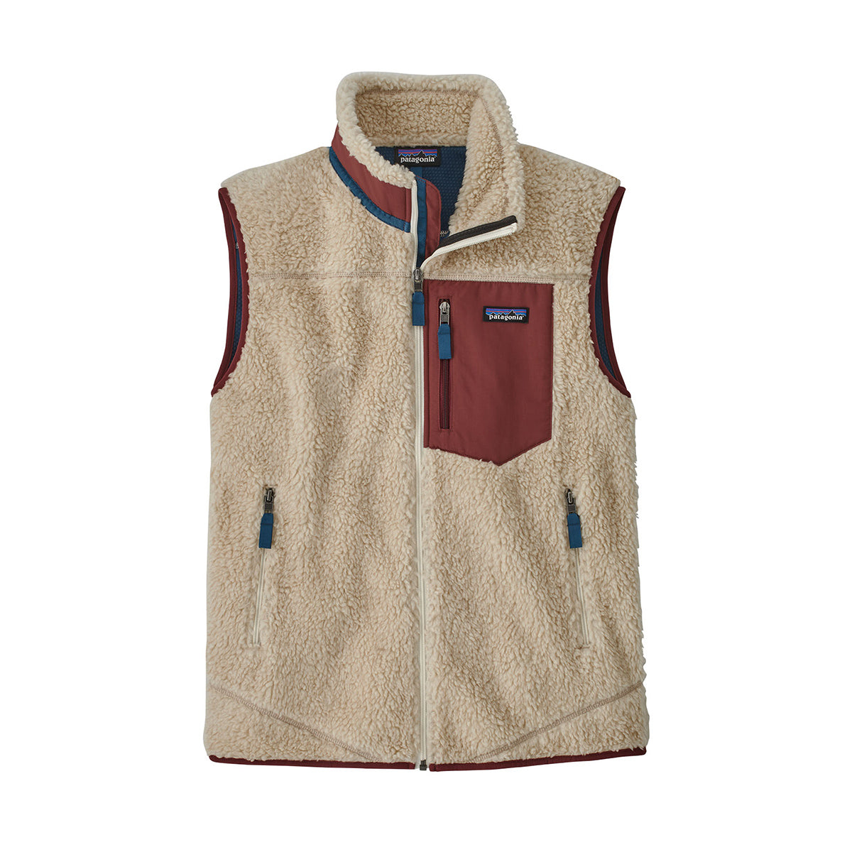 Gilet in pile Classic Retro-X® Fleece Dark Natural W Sequoia Red