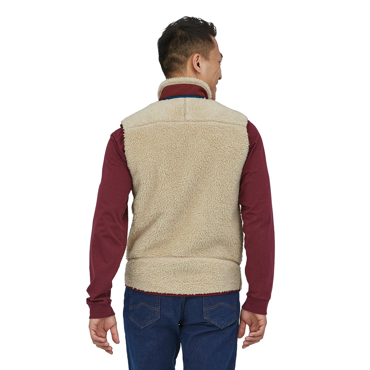 Gilet in pile Classic Retro-X® Fleece Dark Natural W Sequoia Red