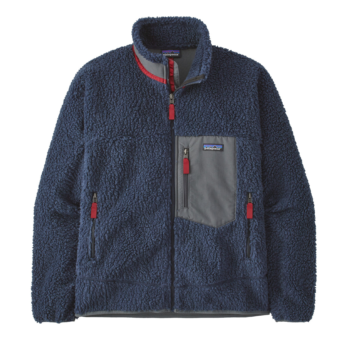 Giacca in pile Classic Retro-X® Fleece New Navy Wax Red