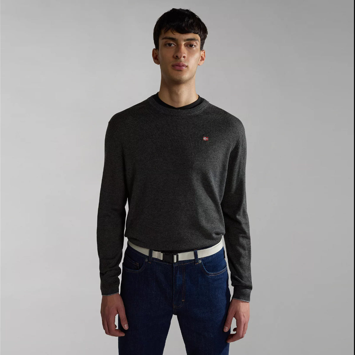 Maglione girocollo Damavand Dark Grey Melange