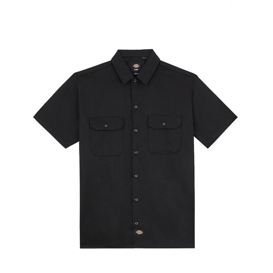 Camicia da Lavoro a Maniche Corte Black