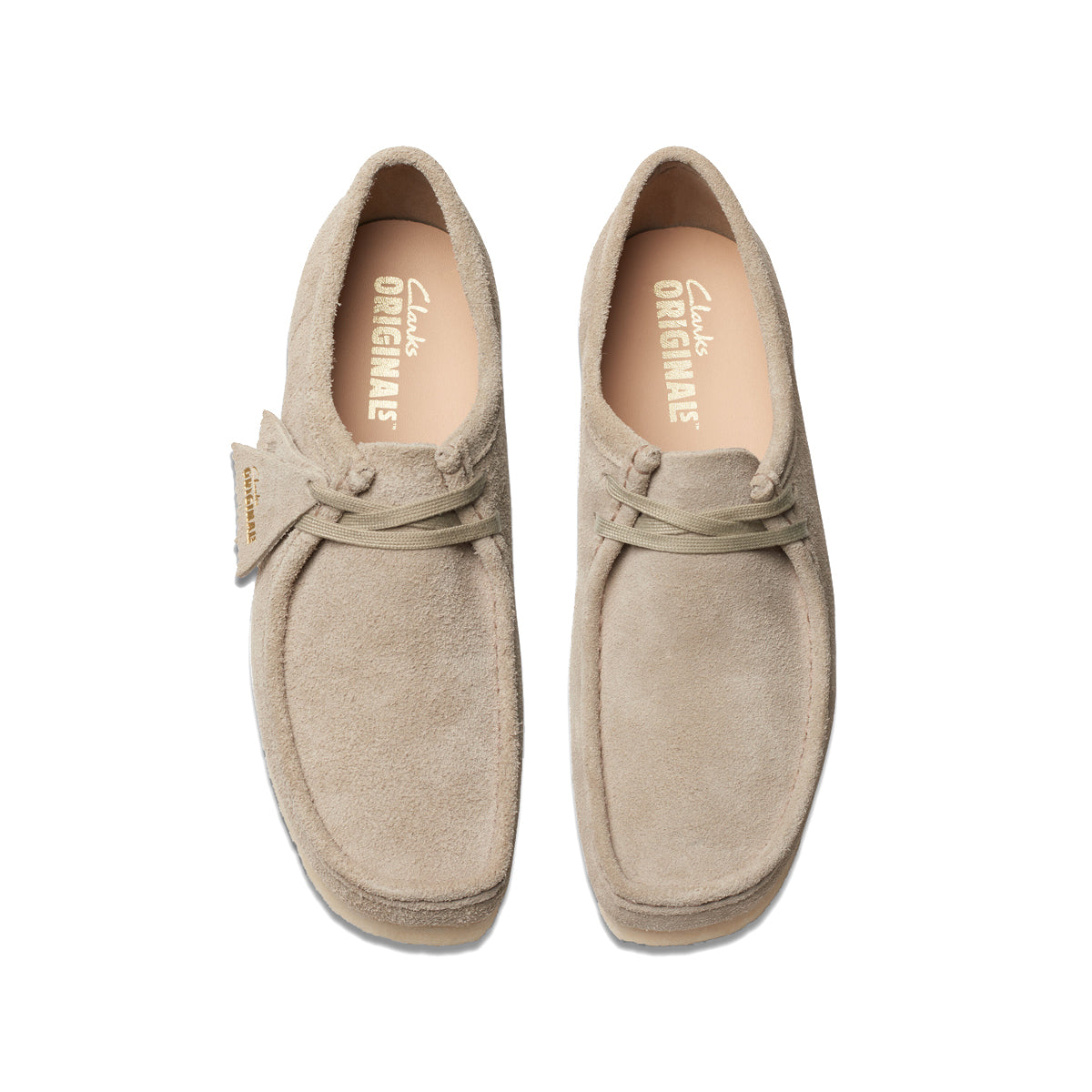 Scarpa Wallabee Pale Grey Suede