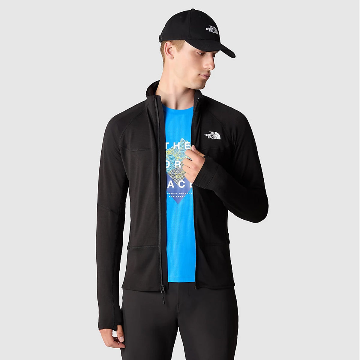 Giacca con cappuccio Bolt Polartec® TNF Black