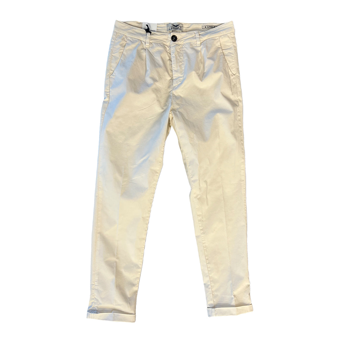 Pantaloni Alfred Chino Pinces Ivory