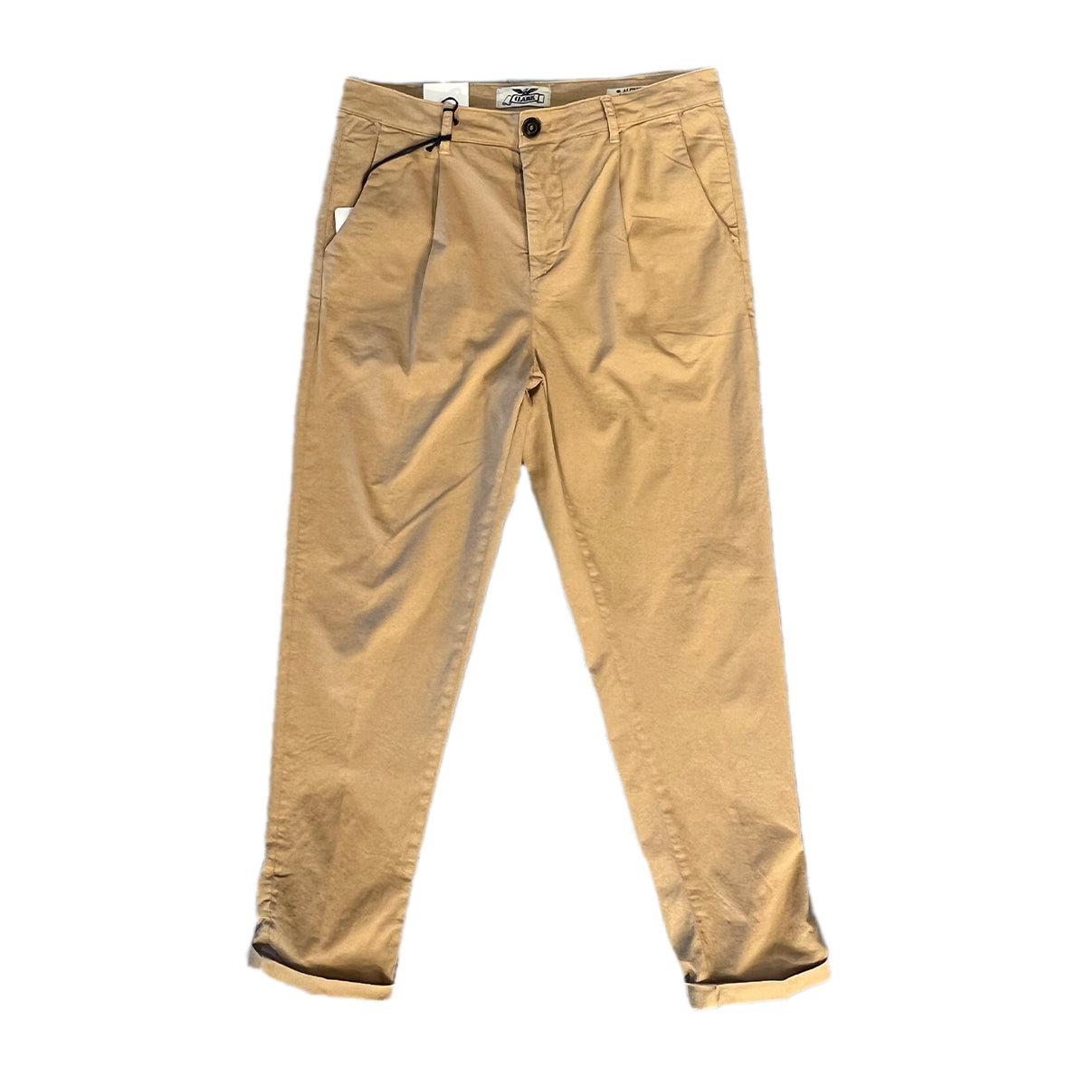 Pantaloni Alfred Chino Pinces Khaki