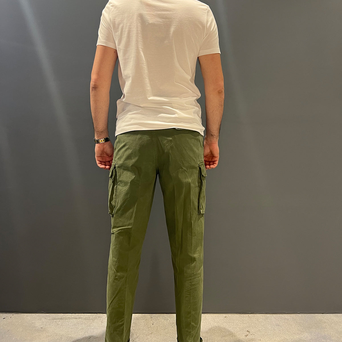 Pantaloni Gary Utility Cargo Over Army Green