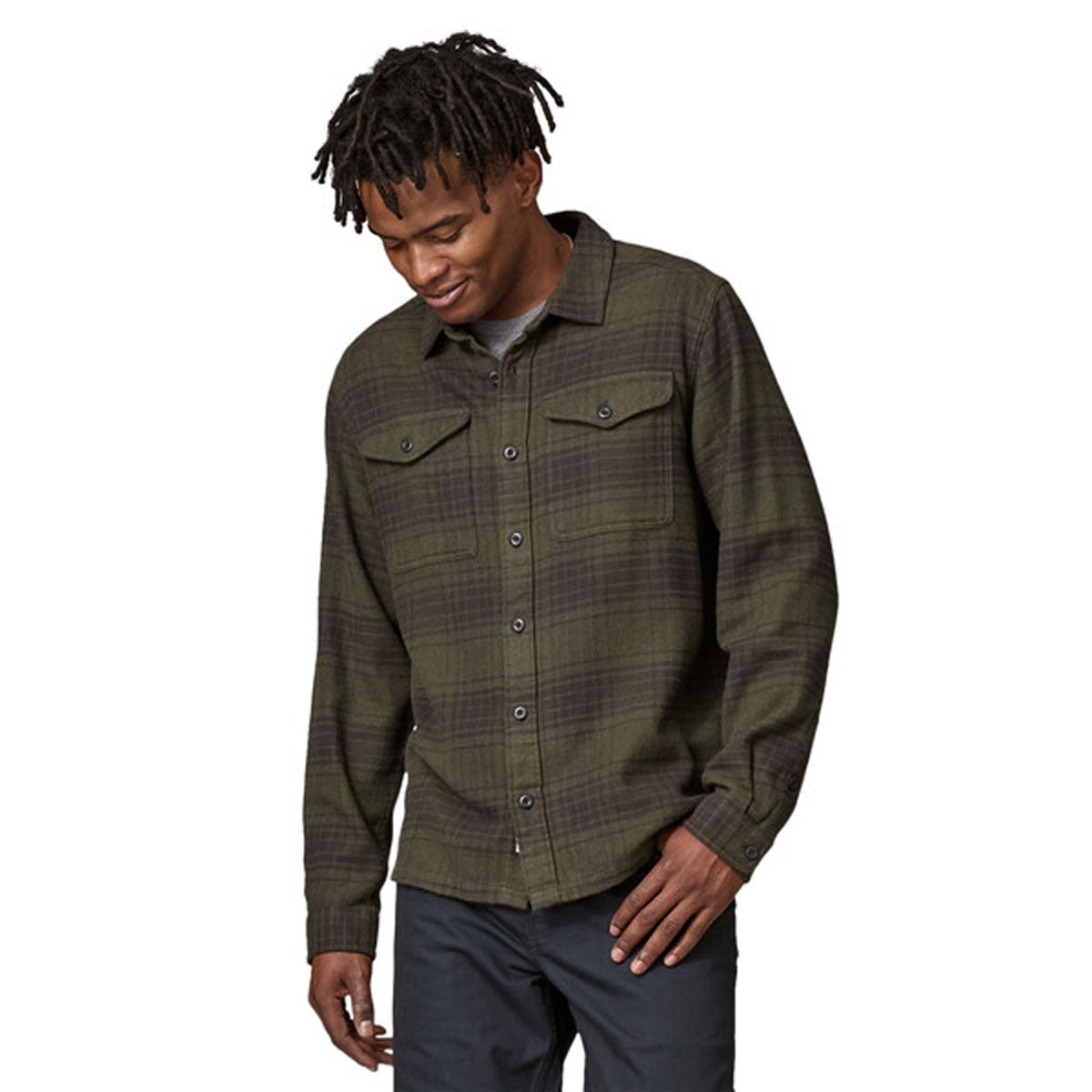 Camicia Fjord Falnnel Shirt Cascade Basin Green