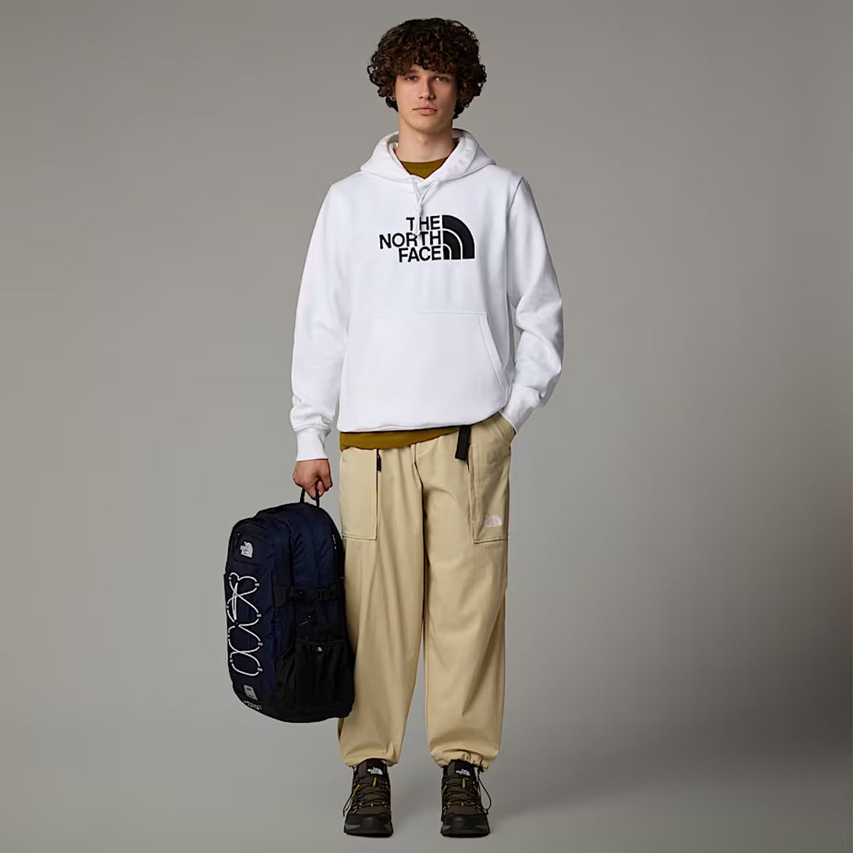 Felpa Drew Peak Pullover TNF White TNF Black