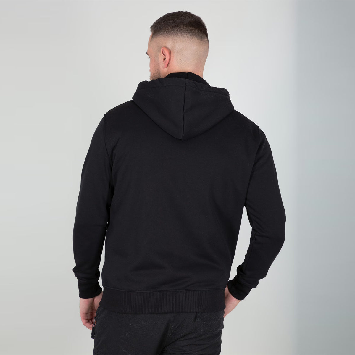 Felpa Basic Zip Black