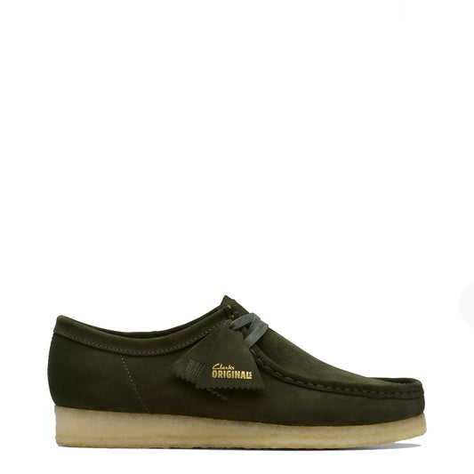 Scarpa Wallabee Forest Green Suede